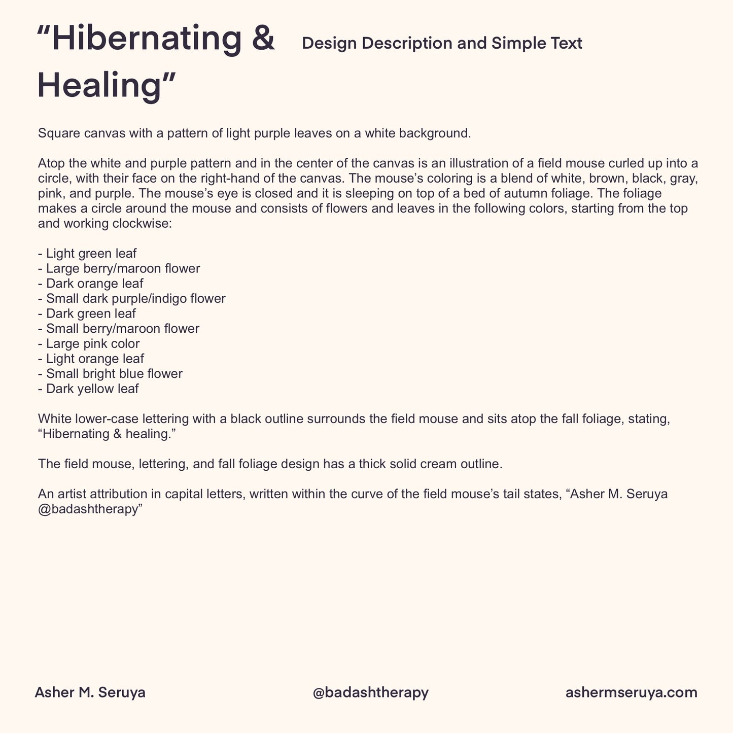 Hibernating & Healing - Art & Illustration