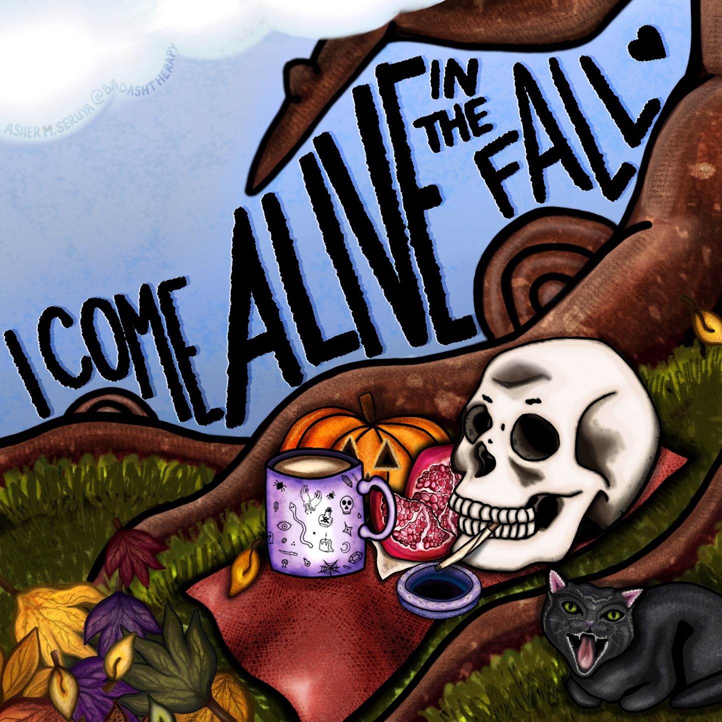 I Come Alive in the Fall - Art & Illustration