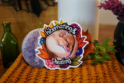 Hibernating & Healing Sticker - Large