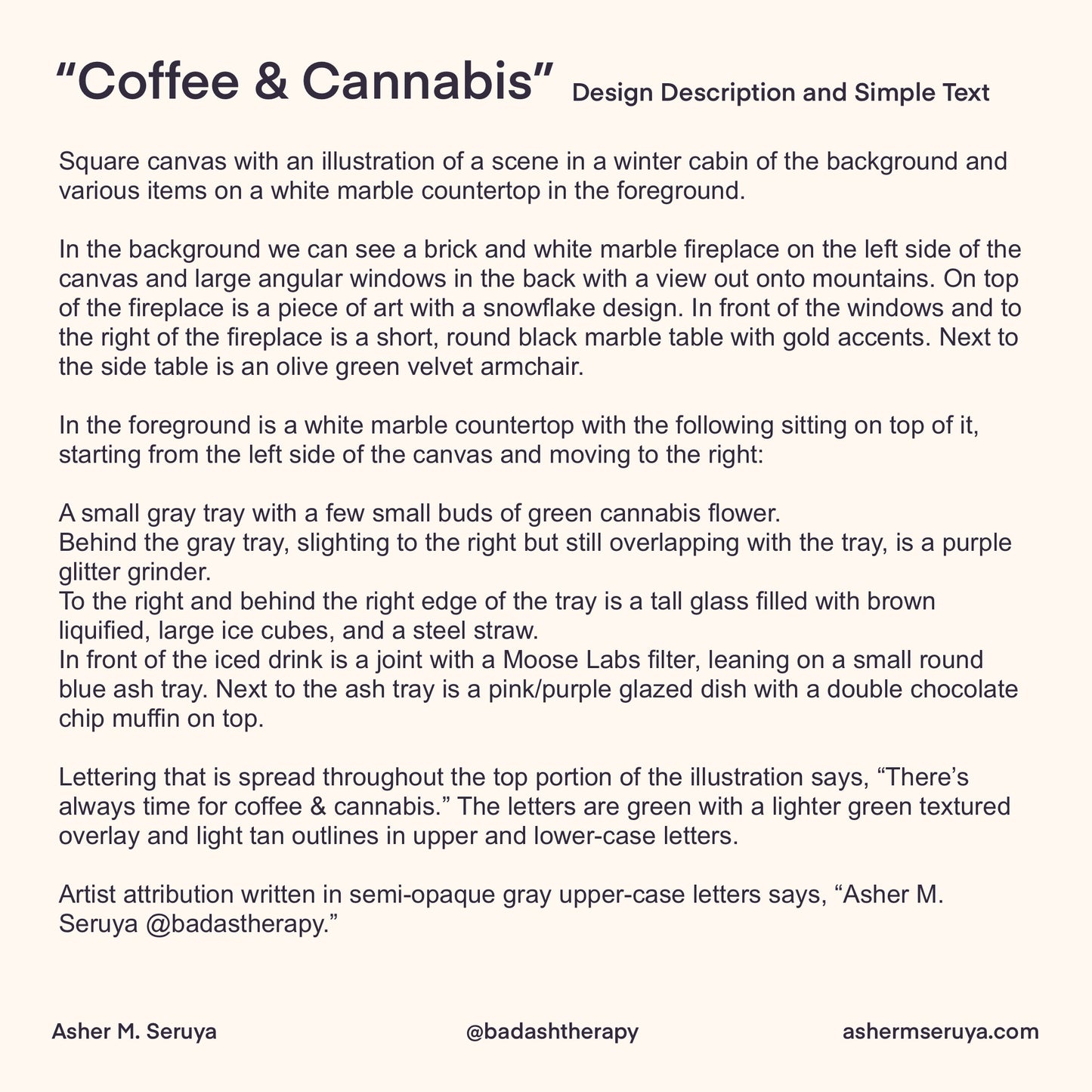 Coffee & Cannabis Digital Artwork - Art & Illustration