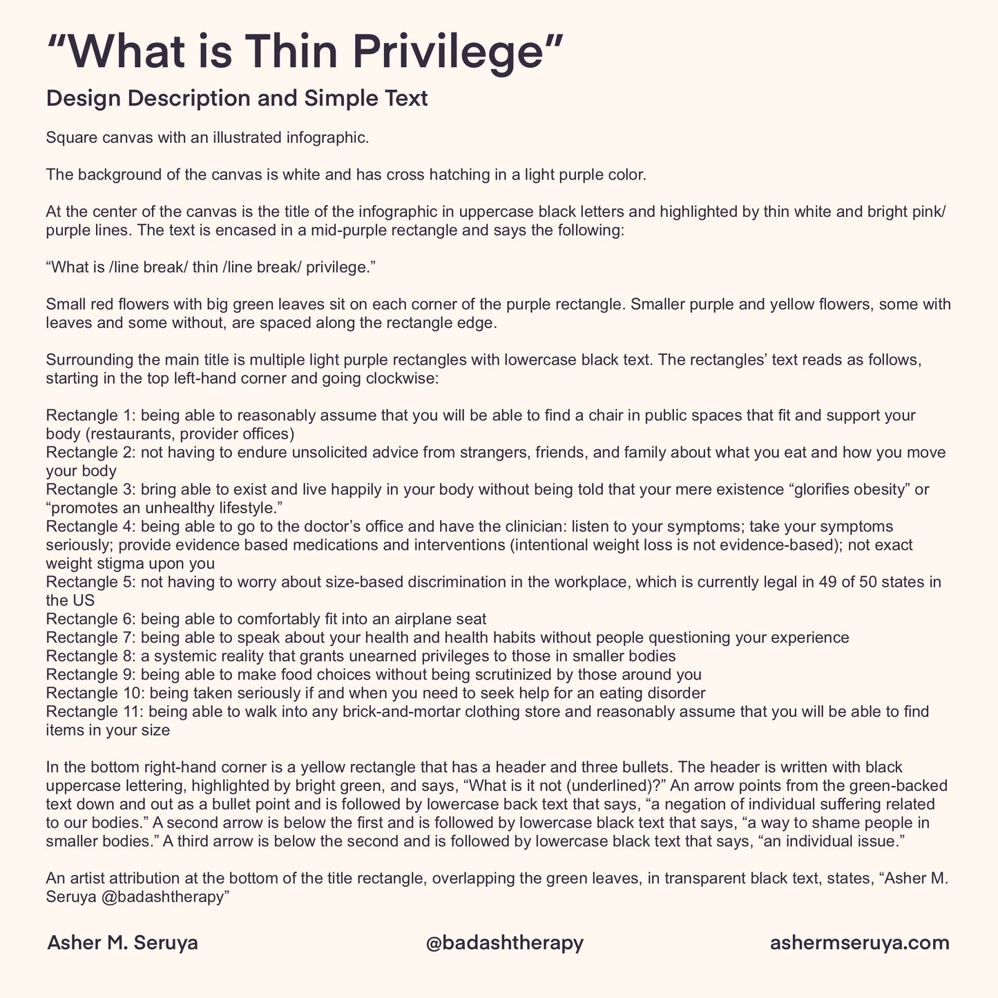 What is Thin Privilege Digital Artwork - Illustrated Infographic