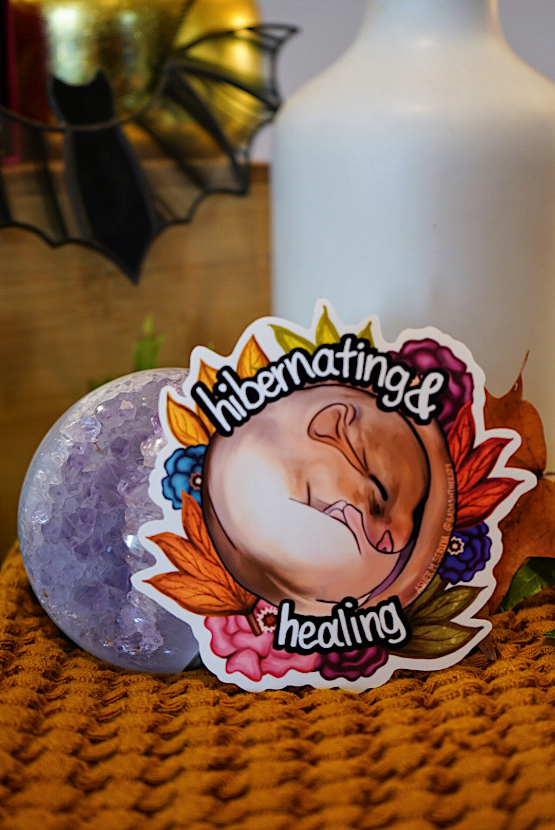 Hibernating & Healing Sticker - Large