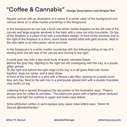 Coffee & Cannabis Digital Artwork - Art & Illustration