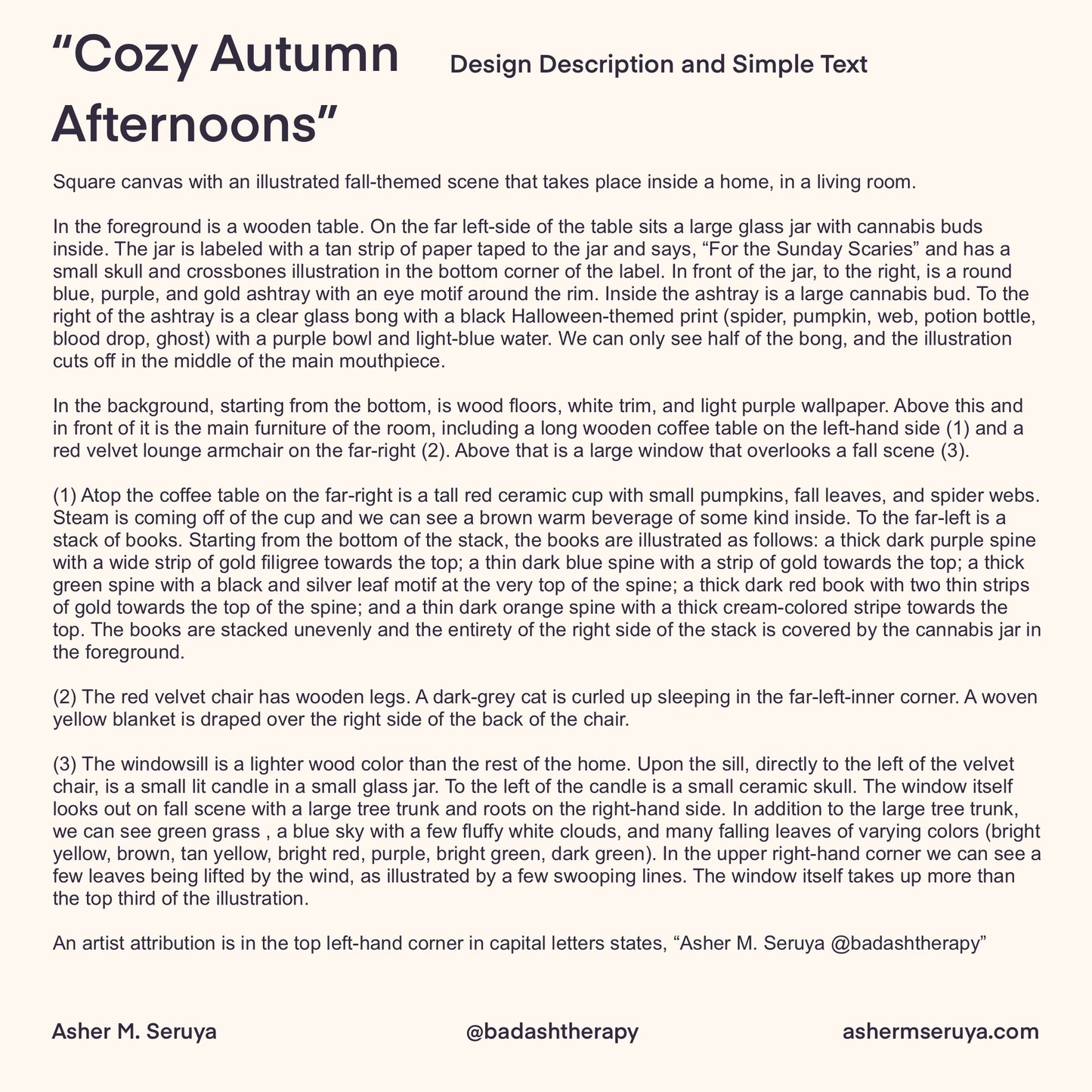 Cozy Autumn Afternoons Digital Artwork - Art & Illustration