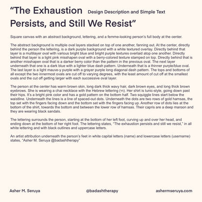 The Exhaustion Persists, and Still We Resist Digital Artwork - Art & Illustration