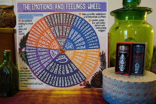 The Emotions and Feelings Wheel - Illustrated Infographic